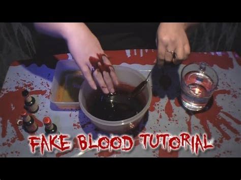 how to make the fake cloth like vampires|How To Make Fake Blood For Your Halloween Costume .